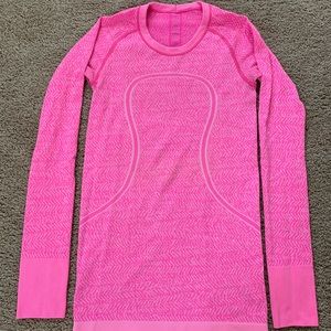 Lululemon swiftly tech long sleeve. Like new. Size 4. Color pink